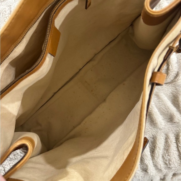 Authentic Gucci 1955 Horsebit Leather & Canvas Tote by Tom Ford - Picture 8 of 11